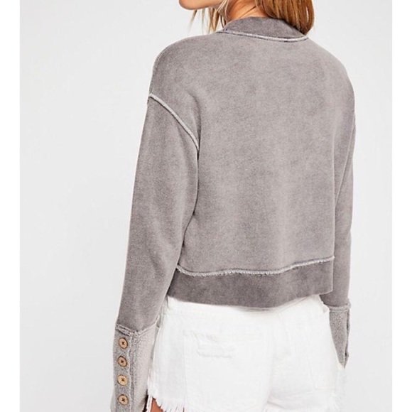 Free People look ahead crop sweatshirt - Picture 4 of 8